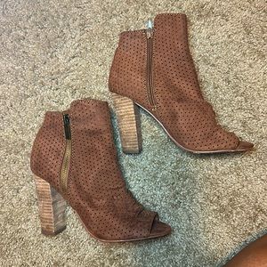 Express bootie heels